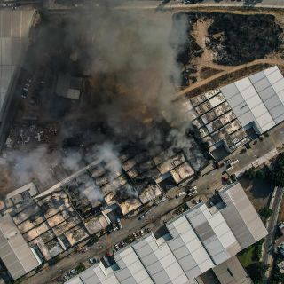 IMÁGENES del incendio de ayer en El Álamo (FOTOS)