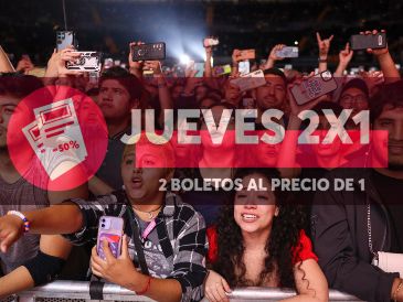 Ticketmaster tiene todos estos conciertos de la CDMX al 2x1. EL INFORMADOR / ARCHIVO