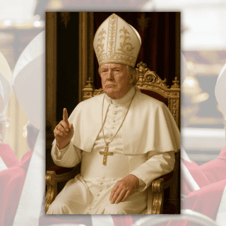 "Sería un gran Papa": dice Trump vestido como tal y desata polémica