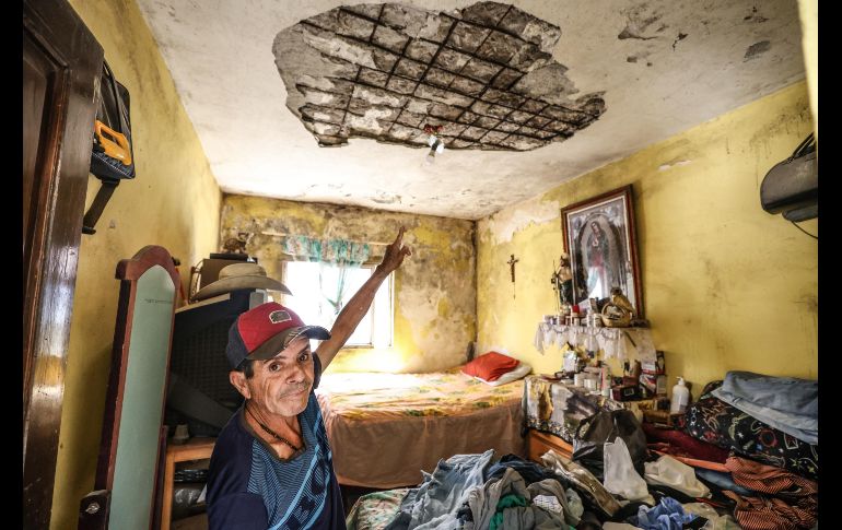 Tras los sismos que sacudieron la región, los habitantes de la comunidad de Los Mazos enfrentan momentos de incertidumbre y necesidad.  EL INFORMADOR/ A. Navarro.