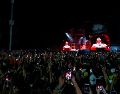 Imagen de la presentación de Lady Gaga en un macroconcierto gratuito en la playa de Copacabana este sábado, en Río de Janeiro (Brasil). EFE/A. LACERDA
