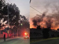 Diversas unidades de Protección Civil y Bomberos del municipio acudieron al predio. EL INFORMADOR/ R. BOBADILLA.