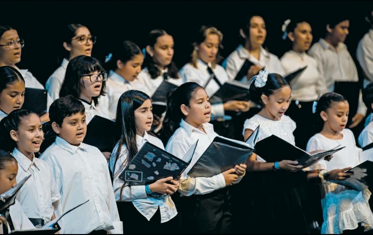 Coro Infantil de Zapopan, la agrupación está integrada por menores entre seis y 16 años. CORTESÍA