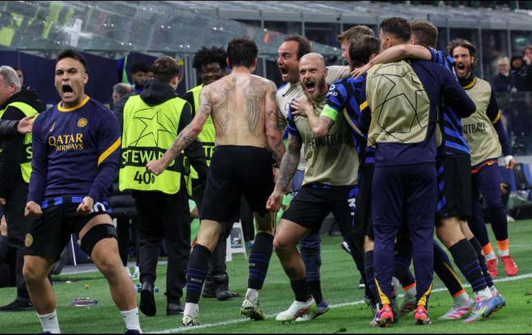 Los italianos aguardan por el otro finalista, que saldrá de la semifinal de vuelta entre el Arsenal de Inglaterra y el PSG de Francia. EFE/ D. DAL ZENNARO.
