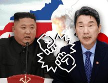 Surcorea dice que Norcorea ha lanzado varios misiles hacia sus aguas orientales. ARCHIVO/EFE/KCNA/Korean Central News Agency/EFE/YONHAP/CANVA.