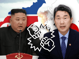 Surcorea dice que Norcorea ha lanzado varios misiles hacia sus aguas orientales. ARCHIVO/EFE/KCNA/Korean Central News Agency/EFE/YONHAP/CANVA.