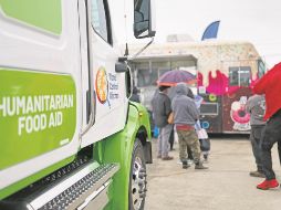Debido al bloqueo israelí, los puestos de ayuda humanitaria han cerrado. AFP