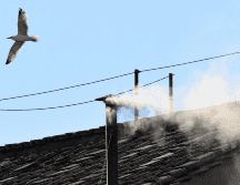 La chimenea, colocada en el techo de la Capilla Sixtina y visible desde la Plaza de San Pedro, se convierte así en el centro de atención para fieles católicos. EFE/A. DI MEO