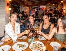 Danely Villa, Andrea Velasco, Fer Flores y Aída Romero en la apertura de la nueva sucursal de La Pasteria. GENTE BIEN JALISCO / A. Rodríguez