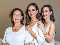 Verónica Salame con Andrea y Fernanda Aparicio. GENTE BIEN JALISCO / T. Duppa