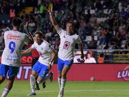 Andrés Montaño celebra su anotación, la segunda de la noche. IMAGO7/D. Muñós