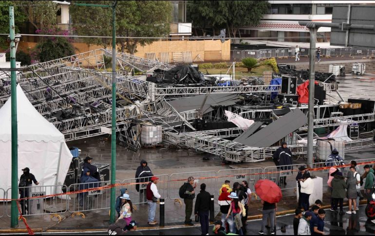 El accidentes ocurrió dentro del área reservada para el escenario. SUN/V. Rosas