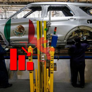 Producción de autos en México cae por aranceles de EU