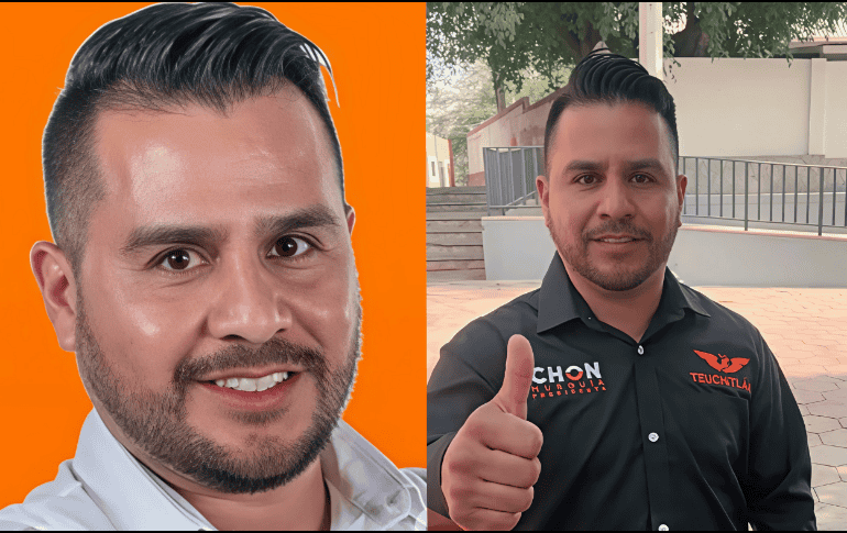 Al tomar protesta la tarde del sábado, Jaime Alberto agradeció a sus compañeros la confianza por invitarlo a ser presidente interino del municipio de Teuchitlán. ESPECIAL/Movimiento Ciudadano