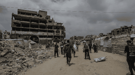 ONU y FAO piden  restablecer el acceso de asistencia humanitaria a Gaza. EFE/ M. SABER