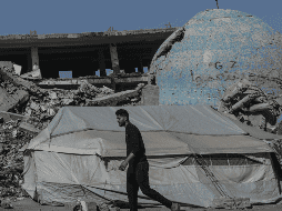 Los bombardeos israelíes contra la devastada Franja continúan. EFE/M. SABER