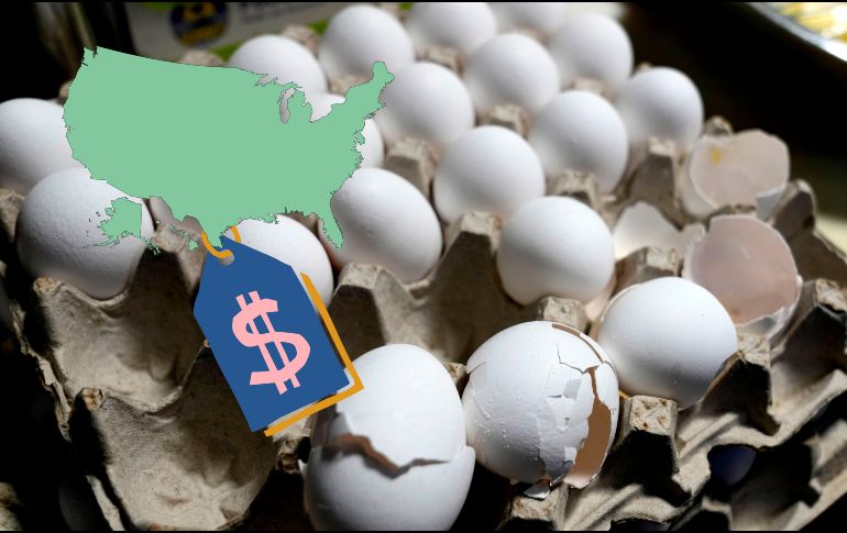 La cifra de abril es un 79 % más alta que en el mismo mes del año anterior, cuando el precio promediaba 2.86 dólares por docena. AP / ARCHIVO