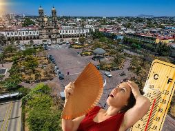 Una ola de calor suele presentarse en gran parte de México en primavera y durante el verano. ESPECIAL / EL INFORMADOR y CANVA