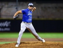 Jake Jewell, uno de los que desfilaron en la lomita de lanzamientos anoche en el estadio Francisco Villa CORTESÍA/Charros de Jalisco