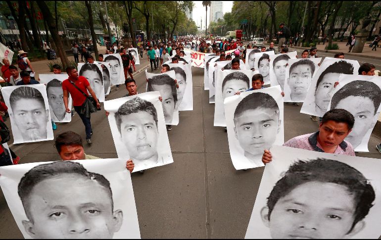 Los familiares de los normalistas señalaron a Galeana Marín de esconder las evidencias de lo ocurrido esa noche. EFE / ARCHIVO