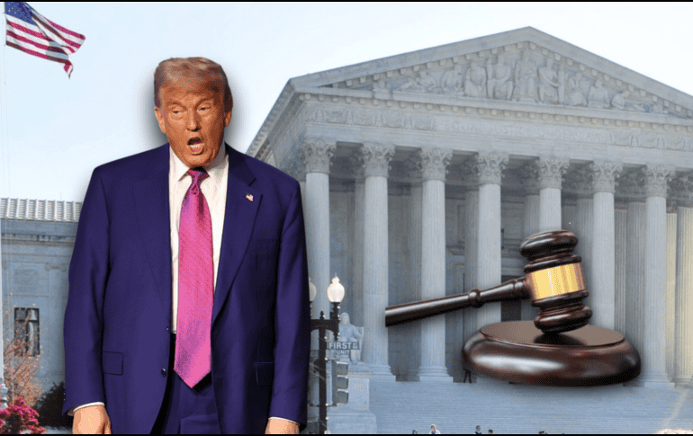 El intento de Trump de cesar la ciudadanía por nacimiento llega este jueves al Supremo. ARCHIVO/NOTIMEX/MA. Álvarez/EFE/A. Haider/CANVA.