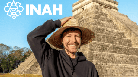 Así fue que MrBeast logró conseguir permiso del INAH para entrar a zonas arqueológicas de México. ESPECIAL / FACEBOOK / MRBEAST