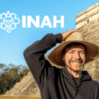 ¿Cómo fue que MrBeast consiguió permiso para grabar en zonas arqueológicas de México?