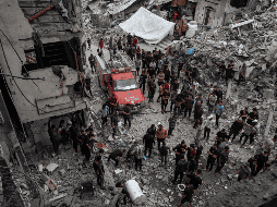 Los bombardeos israelíes causan al menos 114 muertos en Gaza en el día de la Nakba. EFE/H. Imad.