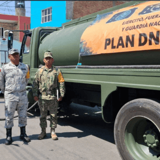 Sedena y GN refuerzan distribución de agua en San Pedro Tlaquepaque tras falla del SIAPA
