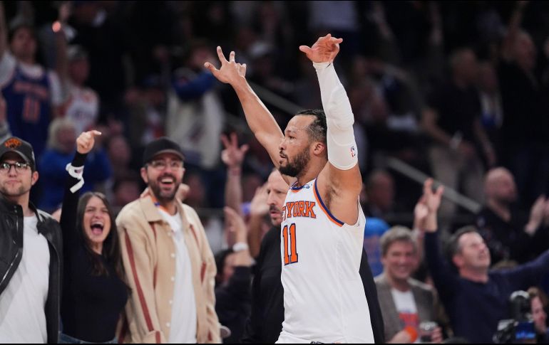 Jalen Brunson fue uno de los artífices de la victoria de los Knicks de Nueva York. AP/F. Franklin