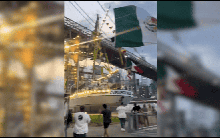 El incidente impidió momentáneamente la continuación del crucero de instrucción. ESPECIAL.