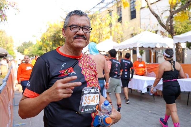 Para Martín, otro corredor, este Medio Maratón fue su cuarta carrera. EL INFORMADOR/H. FIGUEROA 
