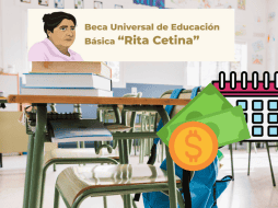 Cada estudiante beneficiario de la Beca Rita Cetina recibirá un depósito de mil 900 pesos bimestrales. CANVA