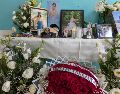 Fotografía de un altar dedicado a la cadete de la Heroica Escuela Naval de Veracruz, América Yamilet Sánchez, fallecida en el accidente del Buque Escuela Cuauhtémoc. SUN/M. VICTORIA