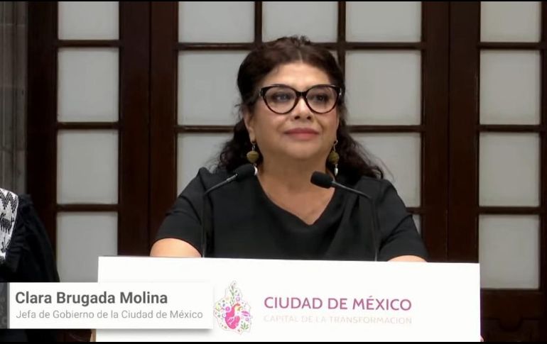 Brugada también agradeció el apoyo de la Presidenta claudia Sheinbaum y de su gabinete. ESPECIAL