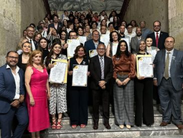 La entrega del Premio Estatal de Psicología Jalisco 2025 contó con la presencia del secretario de Salud de Jalisco, Héctor Raúl Pérez Gómez. EL INFORMADOR / S. Vázquez