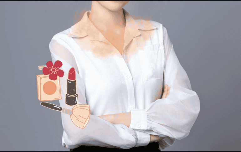 Los cuellos de las camisas es la parte más común que se manche a la hora de maquillarse. CANVA/ESPECIAL