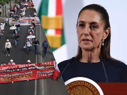 Sheinbaum señalo las afectaciones que la CNTE ha ocasionado a la población de la Ciudad de México con sus movilizaciones en la capital de la República. SUN / B. Fregoso / C. Mejía