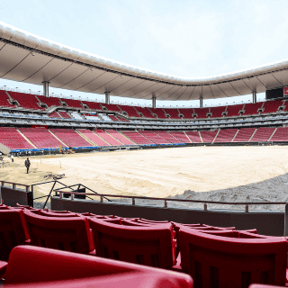 Presentan avance en la renovación del césped del Estadio AKRON