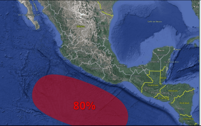 Para la temporada de ciclones que comenzó el 15 de mayo, el SMN pronostica entre 16 y 20 sistemas en el Pacífico. X/@conagua_clima
