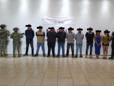 También aseguraron armas y equipo táctico en la colonia Guaymas Norte, municipio de Guaymas. ESPECIAL