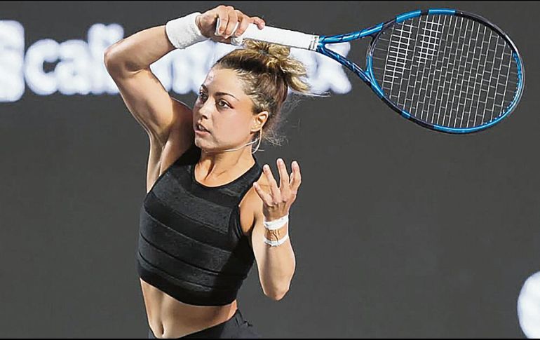 La tenista mexicana ahora enfocará sus energías en el torneo de dobles. ESPECIAL