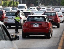 Los nuevos puntos de intervención incluyen agentes viales desde avenida Inglaterra hasta la Minerva, y en el cruce de Moctezuma y Tizoc, donde concluye el operativo de contraflujo. ESPECIAL/ Arturo