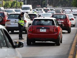 Los nuevos puntos de intervención incluyen agentes viales desde avenida Inglaterra hasta la Minerva, y en el cruce de Moctezuma y Tizoc, donde concluye el operativo de contraflujo. ESPECIAL/ Arturo