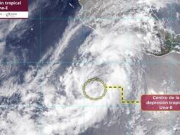 Este miércoles se formó la depresión tropical Uno-E en las costas de Guerrero, marcando el inicio de la temporada de ciclones tropicales 2025 en el océano Pacífico, según dio a conocer el Servicio Meteorológico Nacional (SMN). X / Conagua