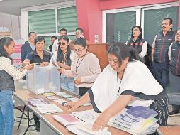 En el Estado de México ya comenzó la recepción de material electoral. EL UNIVERSAL