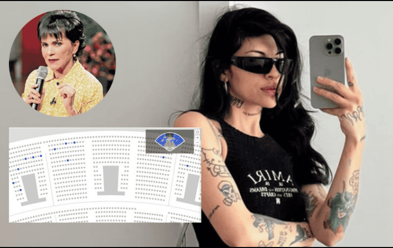 Pati Chapoy pone en duda que Cazzu logre agotar boletos en el Auditorio Nacional. ESPECIAL / IG / @cazzu / TICKETMASTER / SUN / ARCHIVO