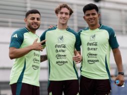 Alexis Vega, Marcel Ruiz y Jesús Gallardo se reportaron a los entrenamientos de la Selección Mexicana. CORTESÍA/ FMF.