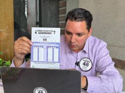 Guerrero García lanzó una campaña con enfoque digital, lo que le permitió posicionarse entre los aspirantes con mayor presencia en medios y plataformas sociales. X/AristidesRodri