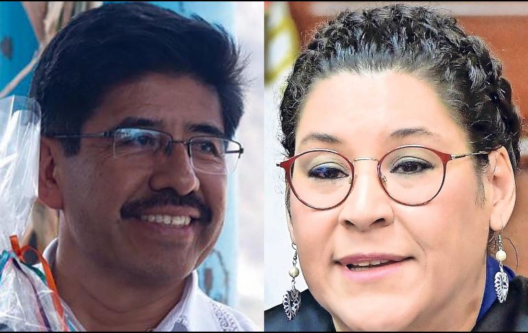 Hugo Aguilar y Lenia Batres. El 15 de junio se declarará la validez de las elecciones y se entregarán las constancias de mayoría. ESPECIAL / SUN